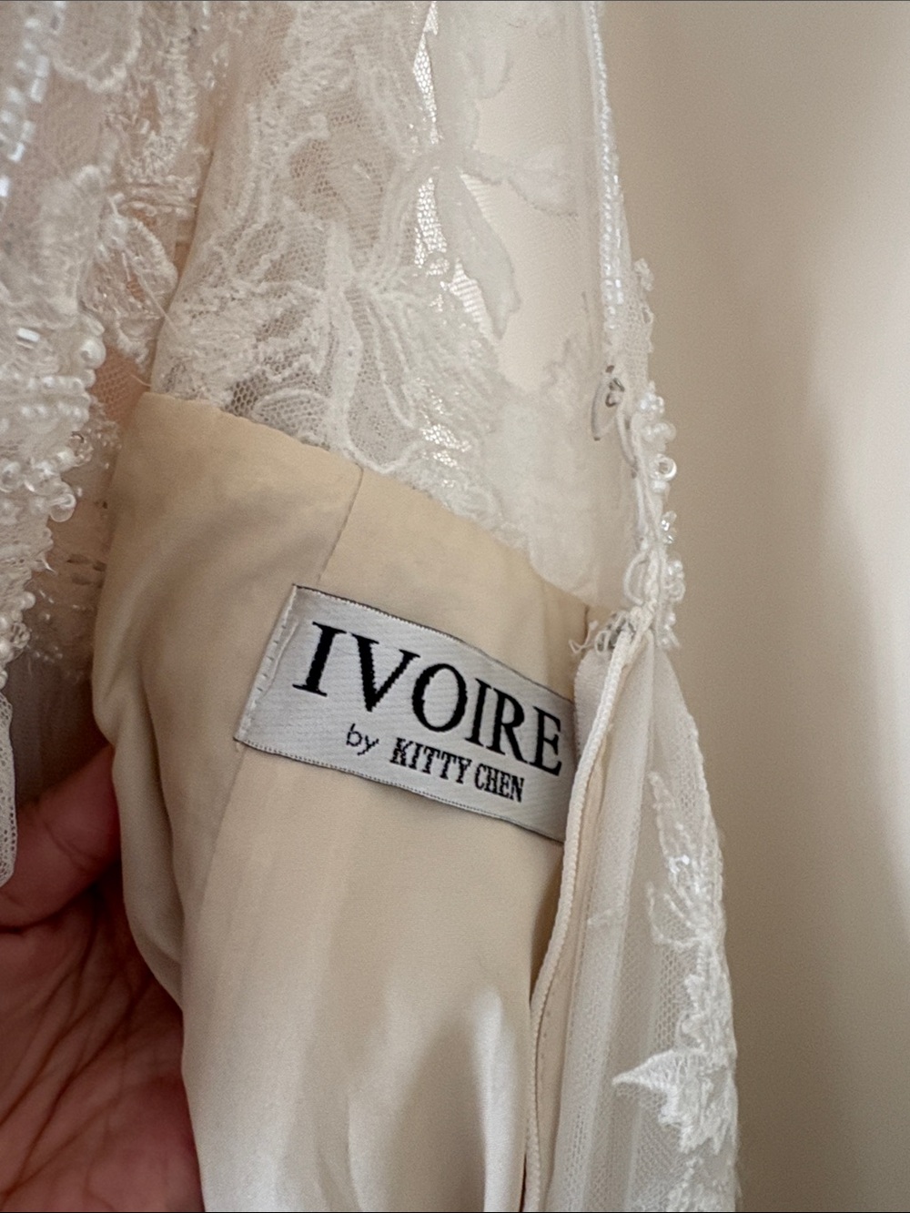 Kitty Chen V-Neck Bridal Gown - Picture 3 of 9